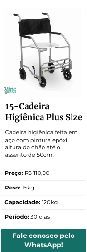 Cadeira Higiênica Plus Size